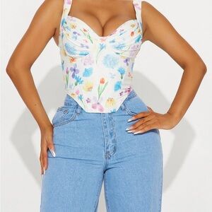 Floral Corset Top